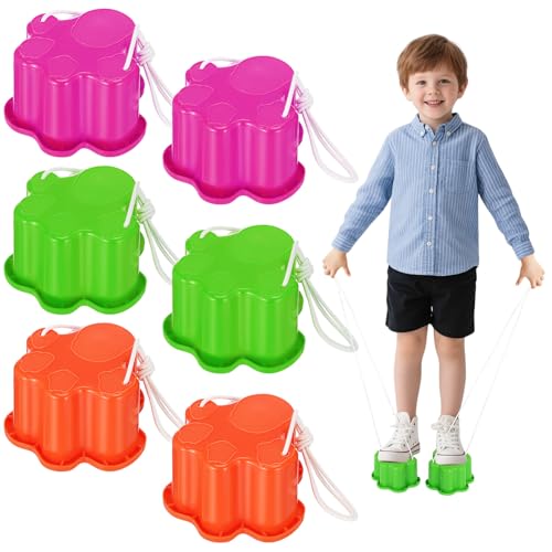 TOYANDONA Balance-Eimer-Stelzen Für Kinder – 6 Stück Katzenkrallen-Balance-Trainingsbecher Plastik-Laufeimer-Stelzen Für Kinder Stepper-Spielzeug Outdoor-Aktivitäten Springspiele TOYANDONA Balance-Eimer-Stelzen Für Kinder – 6 Stück Katzenkrallen-Balance-Trainingsbecher Plastik-Laufeimer-Stelzen Für Kinder Stepper-Spielzeug Outdoor-Aktivitäten Springspiele von TOYANDONA