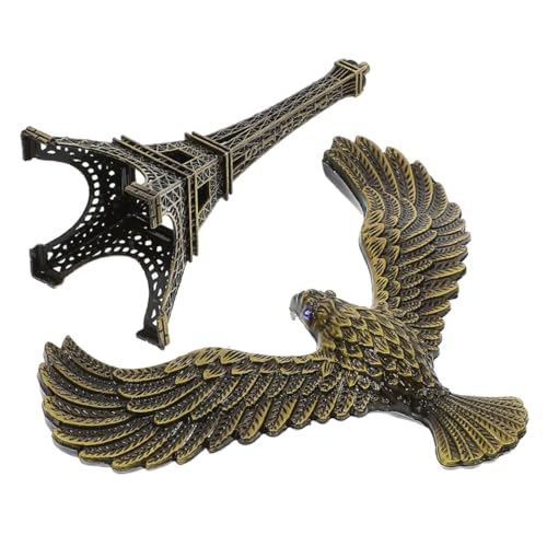 TOYANDONA Balance-Vogel-Ornament Eiffel Turm Modell Balances Vogelfigur Eiffelturm balancierender Vogel Balve Bird Tabletop Eiffelturm auf tischplatte Eiffelturm-Figur Legierung Coffee von TOYANDONA