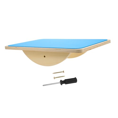 TOYANDONA Balanceboard Für Board Für Gleichgewichtstraining Sensorisches Trainingsboard Für Sensorische Raumausstattung Wippe Für Kinderwippe Holz Blue von TOYANDONA