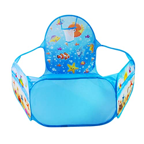 TOYANDONA -Ball-Pool Grube spielmatte kinderzimmer Toy Organizer for Room Bällebad für Babys -Ball-Spiel-Pool Polyestergewebe; Maschengewebe; Bügeleisen Blue TOYANDONA -Ball-Pool Grube spielmatte kinderzimmer Toy Organizer for Room Bällebad für Babys -Ball-Spiel-Pool Polyestergewebe; Maschengewebe; Bügeleisen Blue von TOYANDONA