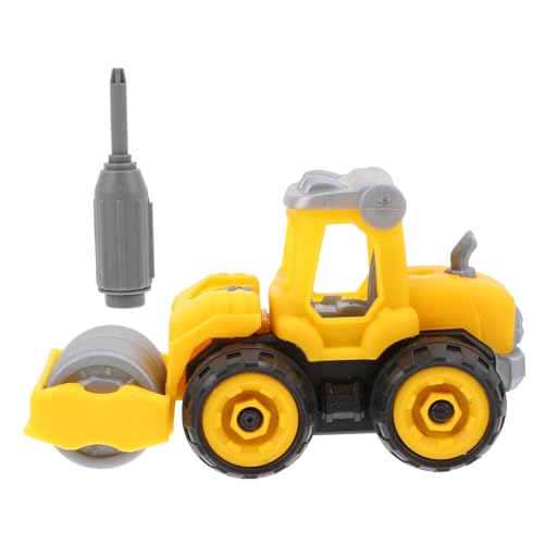 TOYANDONA Baustellenfahrzeug Modellauto ohne Batterie zum Schieben Pädagogisches DIY für Jungen und Mädchen Ab Jahren Fördert Kreativität und Motorische Fähigkeiten von TOYANDONA