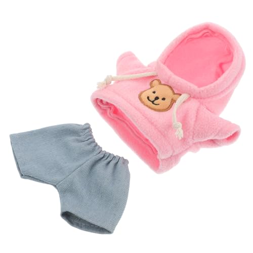 TOYANDONA Bezauberndes Set Aus Kapuzenpullover Und Hose Für Bärenpuppen Niedlicher Kapuzenpullover Für Plüschpuppen Mit Jeanshose Kuscheltier Ankleideoutfit Für 20 cm Große Puppen TOYANDONA Bezauberndes Set Aus Kapuzenpullover Und Hose Für Bärenpuppen Niedlicher Kapuzenpullover Für Plüschpuppen Mit Jeanshose Kuscheltier Ankleideoutfit Für 20 cm Große Puppen von TOYANDONA