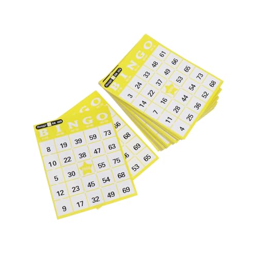TOYANDONA Bingo Karten aus Stabilem Papier Teiliges Kreative Spielkarten für Freunde Gemischt Leicht Wiederverwendbar Spielzubehör für Spielabende und Partys Zufällige Farbe Zufällige Farbe von TOYANDONA