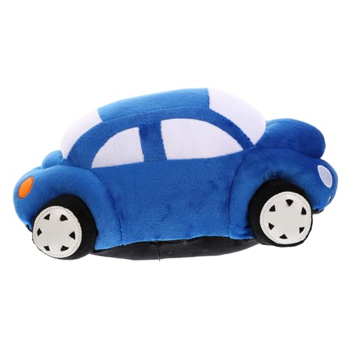 TOYANDONA Blaues Plüschtier Auto Kuschelkissen Cartoon Design Weiches Kuscheltier für Erwachsene Dekoration von TOYANDONA