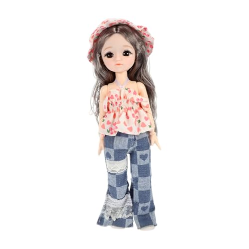 TOYANDONA Böhmische Puppe Puppenkleidung Puppenaccessoires Puppenkörper mit Kugelgelenk realistisches Babypuppenzubehör lebendige Puppe Mädchen Kunststoff Colorful von TOYANDONA