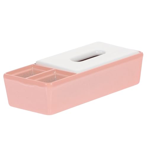 TOYANDONA Box Puppenhaus Modellzubehör Miniatur Miniatur Ornament Taschentuchhalter Dekorationen Taschentuchhalter Mikro Requisiten Miniatur Miniatur Schlafzimmer Accessoire Rosa von TOYANDONA