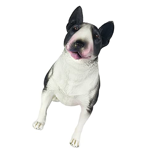TOYANDONA Bullterrier-Simulation Bulldogge Kognitives Modell des Hundes Hundefiguren Aus Kunststoff Bullterrier-Figur Sammelfiguren Für Haustiere Ornament Plastik Hündchen Kleiner Hund Kind von TOYANDONA