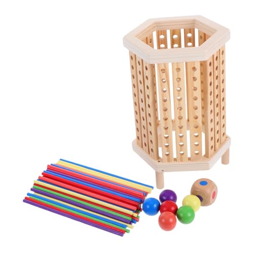TOYANDONA Buntes Montessori Holzspielzeug für Kleinkinder Pädagogisches Spiel mit Holzstäbchen zum Zählen Sortieren und Fördern der Gehirnentwicklung für Familienaktivitäten TOYANDONA Buntes Montessori Holzspielzeug für Kleinkinder Pädagogisches Spiel mit Holzstäbchen zum Zählen Sortieren und Fördern der Gehirnentwicklung für Familienaktivitäten von TOYANDONA