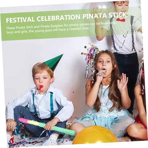 TOYANDONA Buntes Piñata mit Farbigen Schlagstöcken Piñata brille Leichtes Partyspiel Zubehör für Kindergeburtstag Karneval und Festtagsfeiern TOYANDONA Buntes Piñata mit Farbigen Schlagstöcken Piñata brille Leichtes Partyspiel Zubehör für Kindergeburtstag Karneval und Festtagsfeiern von TOYANDONA