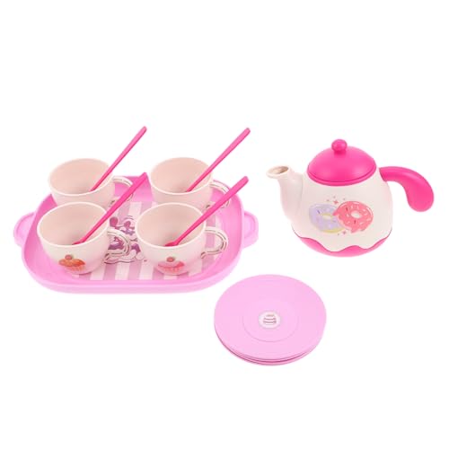 TOYANDONA Buntes Tee Set Teilig mit Robustem Kunststoff Tellern Tablett für Mädchen Spielküche Lernspielzeug Leicht zu Reinigen für Teepartys und Eltern Junge Mädchen Spiel TOYANDONA Buntes Tee Set Teilig mit Robustem Kunststoff Tellern Tablett für Mädchen Spielküche Lernspielzeug Leicht zu Reinigen für Teepartys und Eltern Junge Mädchen Spiel von TOYANDONA