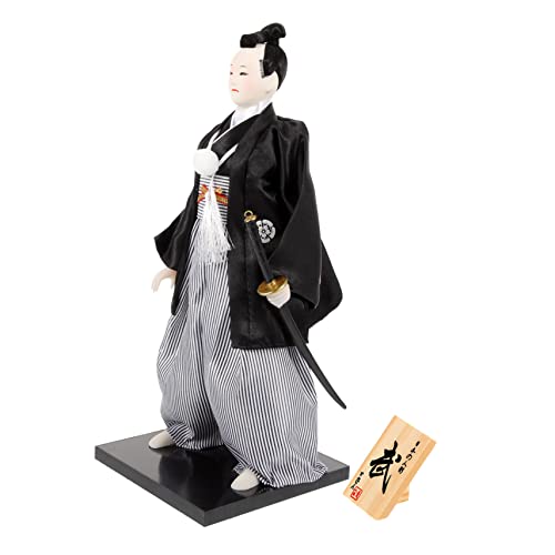 TOYANDONA Bushido-Puppe wohnzimmerdeko wohnungseinrichtung Japanisches Kunsthandwerk hausdeko swor japanische haushaltsgeräte japanische Haushaltsgegenstände Stoff Black von TOYANDONA