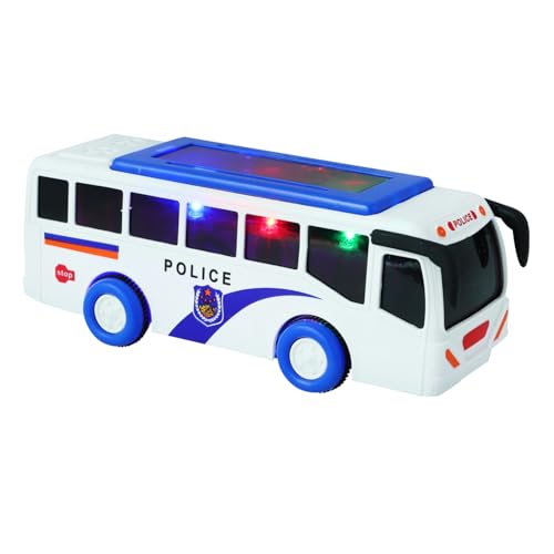 TOYANDONA Busspielzeug Kleinkinderbus Bus-rückziehspielzeug Auto Autospielzeug Zurückziehen Kleines Ziehendes Autospielzeug Bus Miniatur-spielzeugbus Kleiner Bus Abs Weiß von TOYANDONA