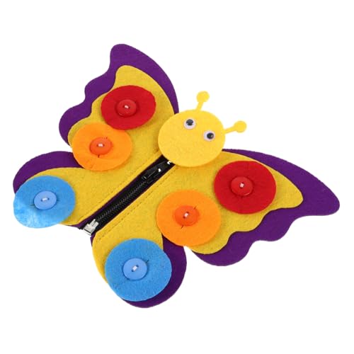 TOYANDONA Button Fabric Board aus Sicherem Vliesstoff Interaktives Fädelspielzeug mit Schmetterlings DIY Bastelset Feinmotorik Hand Auge Koordination und Kreativität TOYANDONA Button Fabric Board aus Sicherem Vliesstoff Interaktives Fädelspielzeug mit Schmetterlings DIY Bastelset Feinmotorik Hand Auge Koordination und Kreativität von TOYANDONA