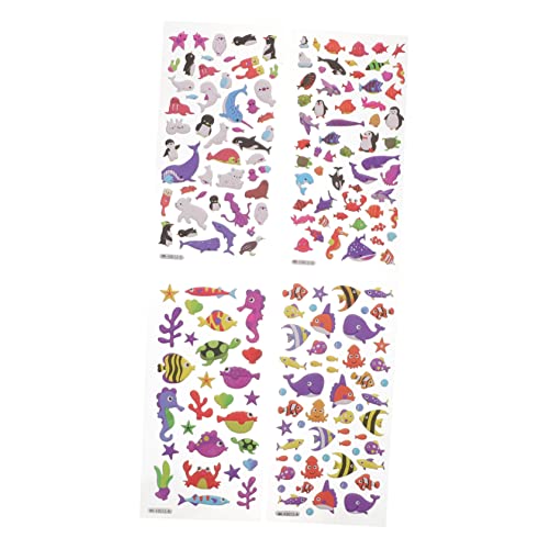 TOYANDONA Cartoon 3D Meereslebewesen Aufkleber PVC Aufkleber Für Ideal Für Geburtstagsfeiern Bastelprojekte Und Scrapbooking Dekorationen von TOYANDONA