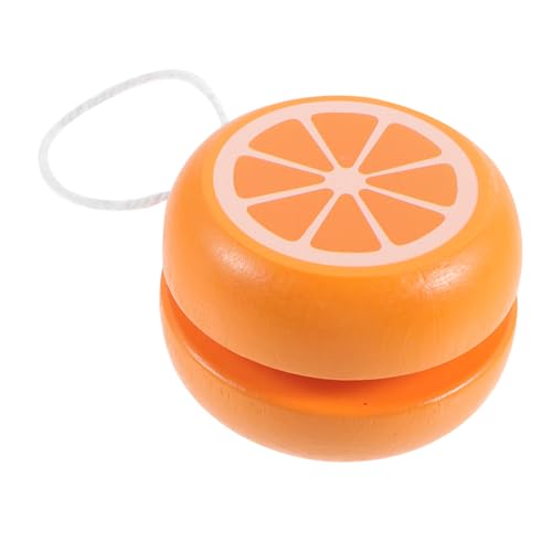TOYANDONA Cartoon Holz Yo-yo Niedliches Tier Yo-yo Kindergarten Pädagogisches Nostalgisches (orange Orange) Federnd Ball Mini- Spiele Jo-jo Hölzern von TOYANDONA