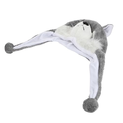 TOYANDONA Cartoon Tiermütze Plüschhut Kuscheliges Cosplay Kostümzubehör für Erwachsene Weiches Warmes Material Niedliches Design für Halloween Performance und Kalte Wintertage von TOYANDONA