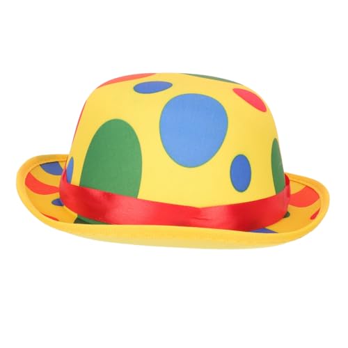 TOYANDONA Clown-Hut Derby-Mützen für Clown-Partyhut Clown-Kopfbedeckung Clownhüte Papa Hut Kappe Clown Kopfschmuck Clown Hut Clown verkleiden Sich Hut Clown-Performance-Caps Polyester TOYANDONA Clown-Hut Derby-Mützen für Clown-Partyhut Clown-Kopfbedeckung Clownhüte Papa Hut Kappe Clown Kopfschmuck Clown Hut Clown verkleiden Sich Hut Clown-Performance-Caps Polyester von TOYANDONA