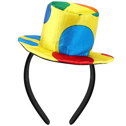 TOYANDONA Clown-Stirnband Clown-Hut Karnevalskostüm Lustige Performance-Stütze Clown-Kopfschmuck Für Erwachsene Kinder von TOYANDONA