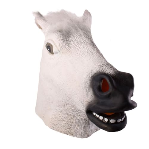 TOYANDONA Creepy Pferdekopf für Halloween Gruselige Kostümmaske für Partys und Verkleidungen und Beängstigend zum Erschrecken Vielseitig von TOYANDONA