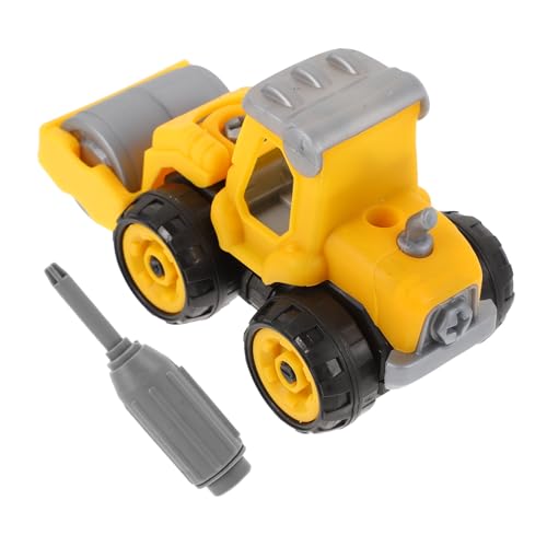 TOYANDONA DIY Baustellenfahrzeug Modell Robustes Kunststoff Cartoonfarbig Einfach Zerlegbar Pädagogisch Kreativ für Jungen und Mädchen von TOYANDONA
