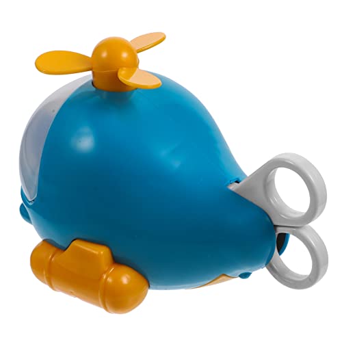 TOYANDONA DIY Lernspielzeug Flugzeug Form Multifunktionale Schulbedarf Schreibwaren Blau mit Bleistift Radierer Schere Lineal für Jungen Mädchen von TOYANDONA