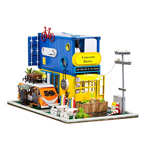 TOYANDONA DIY Miniatur Puppenhaus Bausatz K 039 Aus Mit öbeln Und Dekoration Kreatives Handarbeitszimmer Für Mini TOYANDONA DIY Miniatur Puppenhaus Bausatz K 039 Aus Mit öbeln Und Dekoration Kreatives Handarbeitszimmer Für Mini von TOYANDONA
