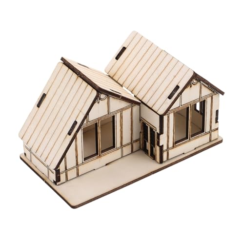 TOYANDONA DIY Miniaturhaus Modell aus Holz Unvollendetes Bastelset für Präzise Cutting Realistische Dekoration für Partys und Sammlungen TOYANDONA DIY Miniaturhaus Modell aus Holz Unvollendetes Bastelset für Präzise Cutting Realistische Dekoration für Partys und Sammlungen von TOYANDONA