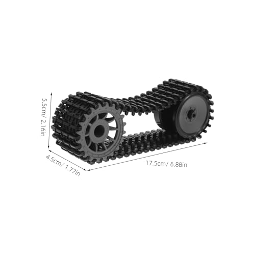TOYANDONA DIY Robot Crawler Tank Gummiketten mit Getriebesatz Robuste Rc Panzer Kettenräder für Erwachsene Effiziente Traktion und Stabile Antriebskomponenten für DIY Robot Projekt TOYANDONA DIY Robot Crawler Tank Gummiketten mit Getriebesatz Robuste Rc Panzer Kettenräder für Erwachsene Effiziente Traktion und Stabile Antriebskomponenten für DIY Robot Projekt von TOYANDONA