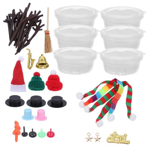 TOYANDONA DIY Schneemann Bastelset für Teiliges Polymer Clay Kit Nase Kreatives Winter Weihnachtsdekoration Set für Familien und Langlebige Festtagsdeko TOYANDONA DIY Schneemann Bastelset für Teiliges Polymer Clay Kit Nase Kreatives Winter Weihnachtsdekoration Set für Familien und Langlebige Festtagsdeko von TOYANDONA