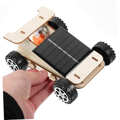 TOYANDONA DIY Solar Auto Bausatz Pädagogisches Lernspielzeug Experiment Wissenschaftsmodell Für Schüler Handlungsorientiertes Solarauto Bastelset Robuster Bausatz von TOYANDONA