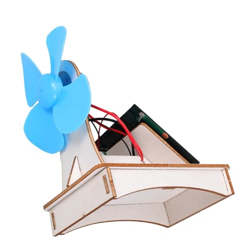 TOYANDONA DIY Solar Fan Bausatz Holz Experimentierkasten für Pädagogisches Wissenschaftsspielzeug Manuelles Zusammenbauen Fördert Kreativität und Verständnis für für Schulprojekte von TOYANDONA