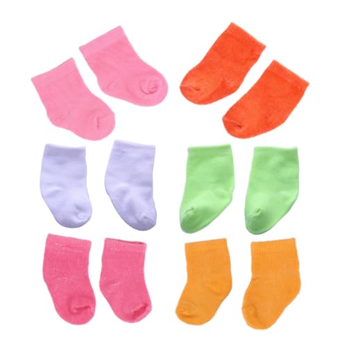 TOYANDONA Dekorative Puppensocken Für Puppen Bunte Socken Für Puppenaccessoires Und Spielhaus Dekorationen von TOYANDONA