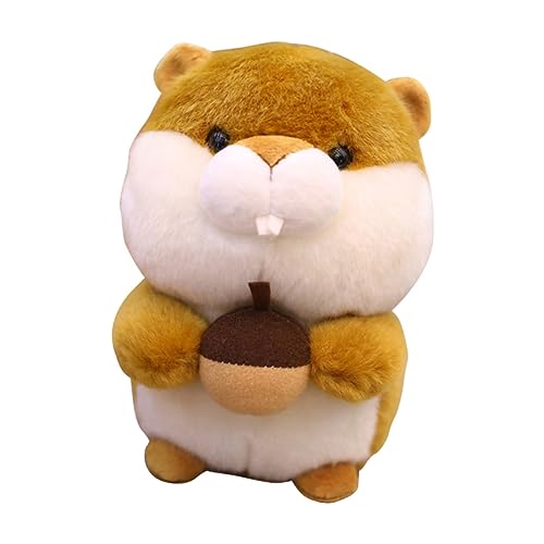 TOYANDONA Dekoratives Eichhörnchen Tierisches Eichhörnchen Puppe Plüschpuppe Eichhörnchen Brown von TOYANDONA