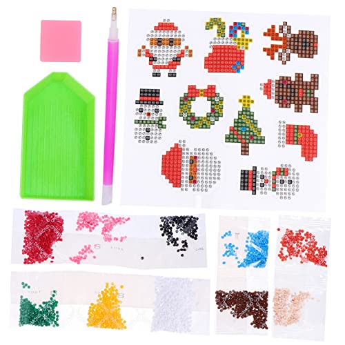 TOYANDONA Diamant Aufkleber Cartoon Aufkleber Kinderaufkleber Weihnachtsaufkleber Diamant Aufkleber DIY Kristall Diamant Aufkleber Diamant Aufkleber Diamant Aufkleber Für Kleber von TOYANDONA