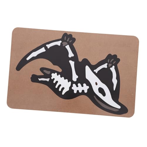 TOYANDONA Dinosaurier-Fossilien-Puzzle Dinosaurierfiguren Dinosaurierspielzeug für Jungen Dinosaurier Fossilien Puzzle Holzspielzeug für - Jahre Puzzlematte Puzzlekleber Kleinkind rätsel von TOYANDONA