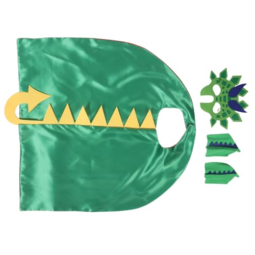 TOYANDONA Dinosaurier-kostüm Für Junge Mädchen Mit Maske Und Kapuzenumhang Geeignet Für Halloween Cosplay Und Partys Aus Weichen Materialien Grün TOYANDONA Dinosaurier-kostüm Für Junge Mädchen Mit Maske Und Kapuzenumhang Geeignet Für Halloween Cosplay Und Partys Aus Weichen Materialien Grün von TOYANDONA
