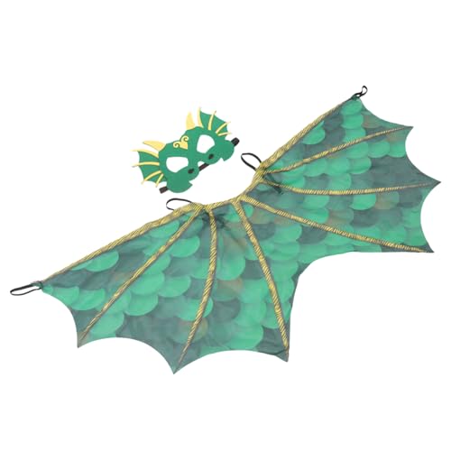 TOYANDONA Dinosaurier Umhang Halloween Cosplay Kostüm mit Flügeln Leichter Grüner Chiffon Umhang für Rollenspiel Bühne Party und Festival Langlebig und Angenehm für Jungen und Mädchen TOYANDONA Dinosaurier Umhang Halloween Cosplay Kostüm mit Flügeln Leichter Grüner Chiffon Umhang für Rollenspiel Bühne Party und Festival Langlebig und Angenehm für Jungen und Mädchen von TOYANDONA