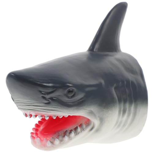 TOYANDONA Dinosaurier-handpuppe Frühpädagogisches Emuliertes Tierspielzeug Cartoon-tierpuppenspielzeug Süße Handpuppe Geschichtenerzählende Handpuppen Hai-marionettenhand Vinyl von TOYANDONA
