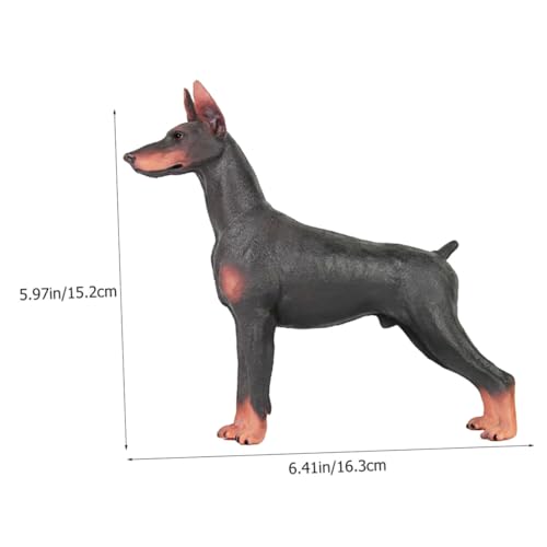 TOYANDONA Dobermann Hund Modellfigur Realistisch Kunststoff Wildtier für Lernspielzeug Pädagogisch Braun TOYANDONA Dobermann Hund Modellfigur Realistisch Kunststoff Wildtier für Lernspielzeug Pädagogisch Braun von TOYANDONA
