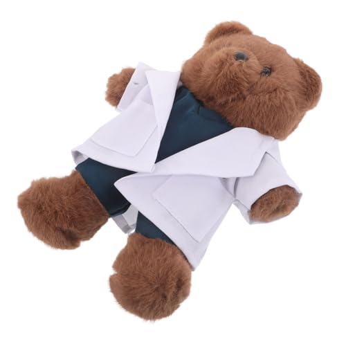 TOYANDONA Doktor-Bär-Puppe Graduierungspartei Gunst Bear Neuer Arzt Plüsch Doktorplüschspielzeug Ausgestopfte medizinische Wertschätzung Schulgefüllter Bär Graduation Plüschbär Stoff Braun von TOYANDONA