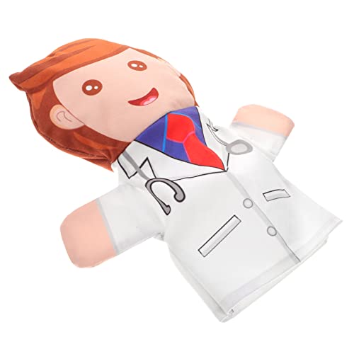 TOYANDONA Doktorhandpuppe Fingerspielzeug interessante Geschichte erzählende Fingerpuppe Cartoon-Fingerpuppen Fingerpuppe Menschen Interaktive Puppenspielpuppen PP Baumwolle von TOYANDONA