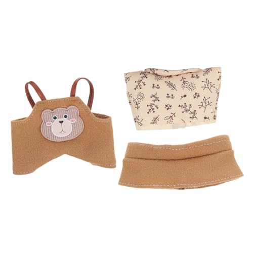 TOYANDONA Doll Clothes Set für Puppen Maßgeschneiderte Plüschkostüme mit Hose und Hut Feine Verarbeitung für Kindergeburtstag und Rollenspiele von TOYANDONA