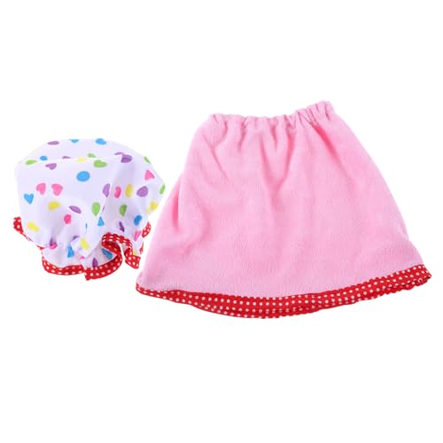 TOYANDONA Doll Schlafanzug mit Bademantel und Passender Mütze für Puppe Detailreiche Handarbeit Weiche Puppenkleidung für Reborn Puppen Kreatives Spielzubehör von TOYANDONA