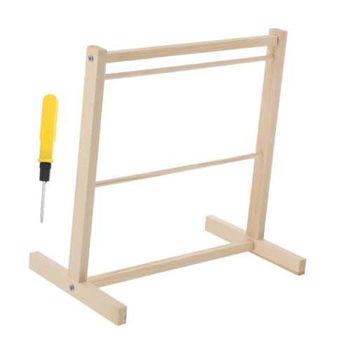 TOYANDONA Doppellagiger Holz Puppenkleiderbügel für Puppenkleidung Praktischer Mini Kleiderhalter zur Organisierten Aufbewahrung von Doll Clothes Langlebiges Naturholz für Puppenzubehör und TOYANDONA Doppellagiger Holz Puppenkleiderbügel für Puppenkleidung Praktischer Mini Kleiderhalter zur Organisierten Aufbewahrung von Doll Clothes Langlebiges Naturholz für Puppenzubehör und von TOYANDONA