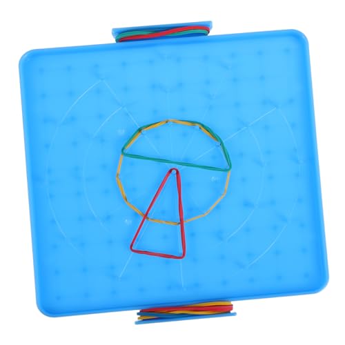 TOYANDONA Doppelseitiges Geobrett für Schüler Interaktives Lernspielzeug für Mathematik für Einsatz Klassenzimmern und Beim Homeschooling von TOYANDONA