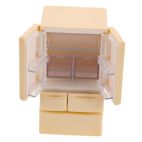 TOYANDONA Puppenhaus Miniatur Kühlschrank 112 Spielset Realistisches Design Küche Szene Spielzeug Für Mädchen von TOYANDONA