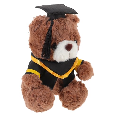 TOYANDONA Dr Bär Puppe Bär Ornament Abschlussbär Entzückender Bär Party Entzückender Plüschbär Abschluss Plüschbär Cartoon Bär Puppe Abschluss Plüschbär Plüschtier Pp Baumwolle von TOYANDONA