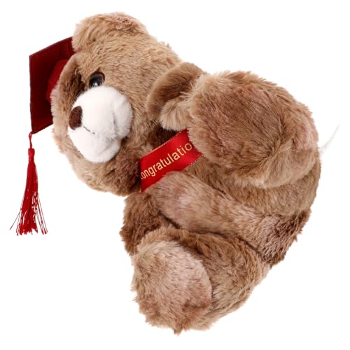 TOYANDONA Dr Bär Puppe Tiergeschenk Plüschtier Plüschbär Puppe Entzückendes Bärenspielzeug Abschlussbären Abschlussbär Ornament Party Entzückendes Plüschbärenspielzeug Partyzubehör Pp von TOYANDONA