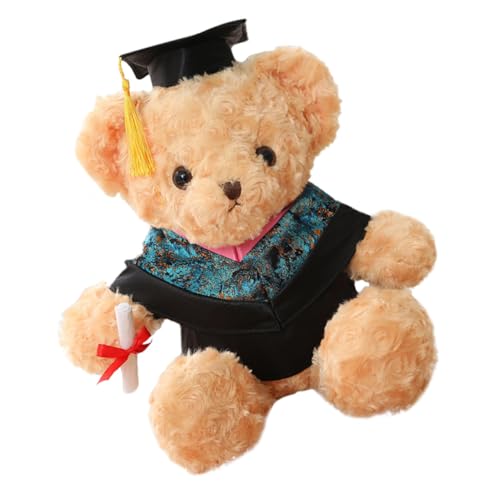 TOYANDONA Dr Bear Puppe College Abschluss Kleine Bären Zum Abschluss Bär Abschluss Ihr Glückwunschbär Abschlussgeschenke Für Sie 2023 High School Abschluss Stoffbär Plüsch von TOYANDONA