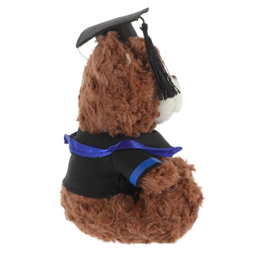 TOYANDONA Dr. Bärenpuppe Graduierung Plüsch Bärenpuppe Plüschbär Plüschspielzeug Kleine Bärenpuppe Plüschbärenspielzeug Abschluss Plüschbär Cartoon-bär-Puppe Pp Baumwolle von TOYANDONA